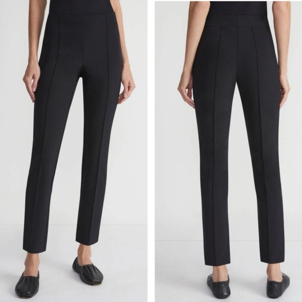 Lafayette 148 New York Acclaimed Stretch Gramercy Pants in Black Size 16